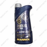 Масло моторное MANNOL Diesel Extra, 10W40, полусинтетика, 1 л.