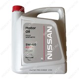 Mасло моторное Nissan (Ниссан), 5W40, синтетика, 5 л., KE90090042
