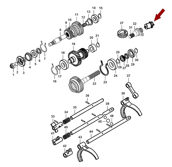 На схеме изображен датчик спидометра Landwind X6 (старый образец), 3820200DL