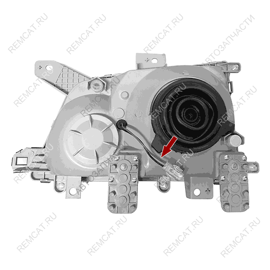 На схеме изображен фишка (разъем) лампы H3 фары JMC 1051 Евро 3, 37121001KIT