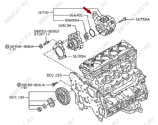 На схеме изображен клапан электромагнитный (дозировочный блок ТНВД) Ниссан Кабстар (Nissan Cabstar), 0928400671