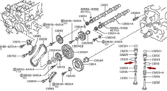 На схеме изображен колпачок маслосъемный клапана двигателя Ниссан Кабстар (Nissan Cabstar), к-т, 1320753F00