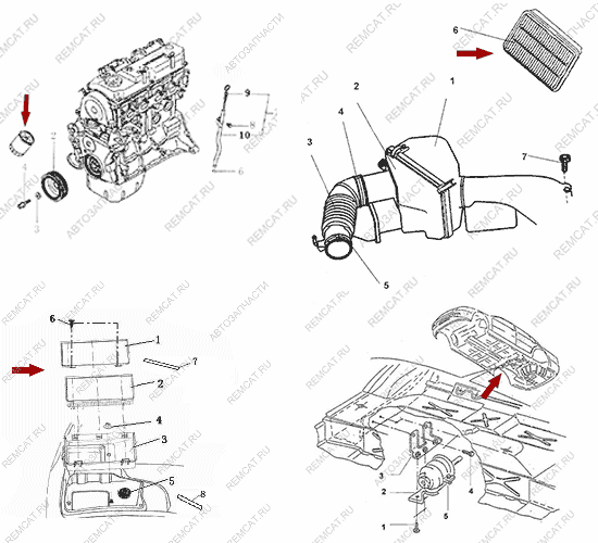 На схеме изображен комплект фильтров Brilliance M1, M2, SMD360936KIT