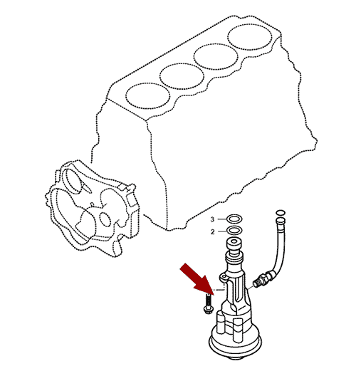 На схеме изображен насос масляный JMC 1052, 1011100AD