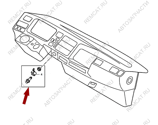 На схеме изображен прикуриватель JMC Baodian, в сборе, 3725010DB5