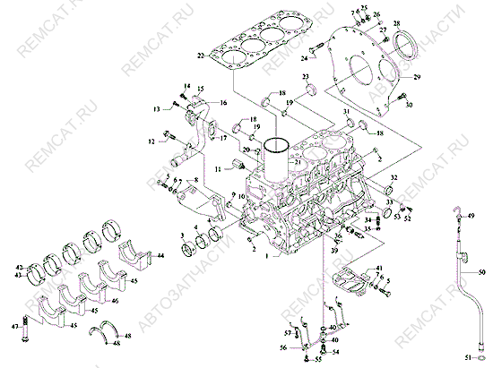 На схеме изображена прокладка (ГБЦ) головки блока цилиндров Foton 1039/1049C, E049302000140