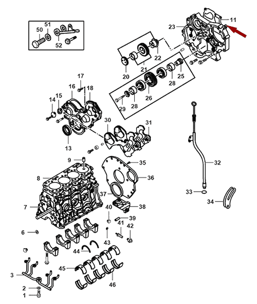 На схеме изображена прокладка передней плиты двигателя JMC 1043, 1002012BB